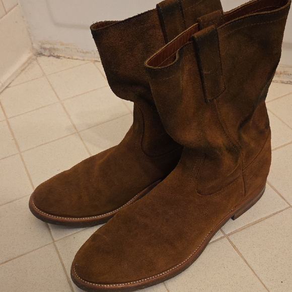 Men's J crew x Hambleton Roper Boots in Roughout Suede, Size 13 - Picture 2 of 7
